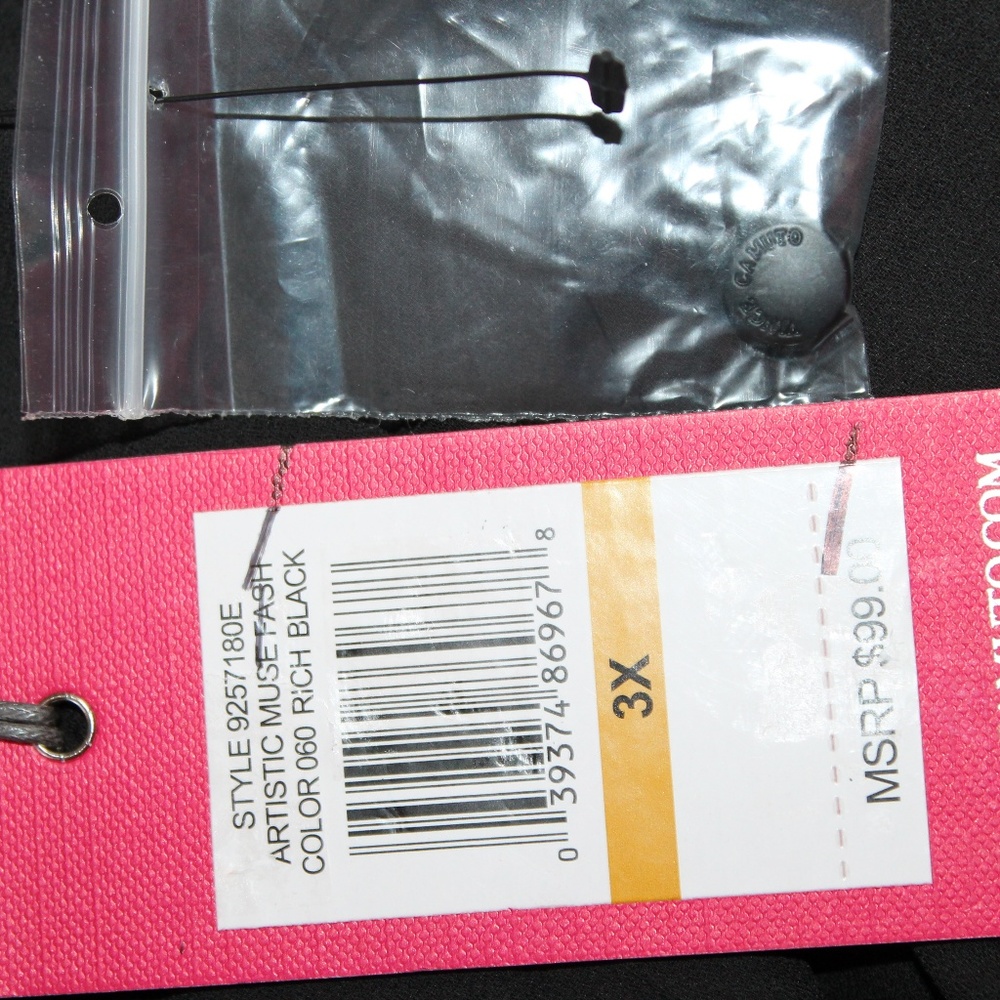 Vince Camuto Black Bell Sleeve Blouse Top NEW - Picture 7 of 8
